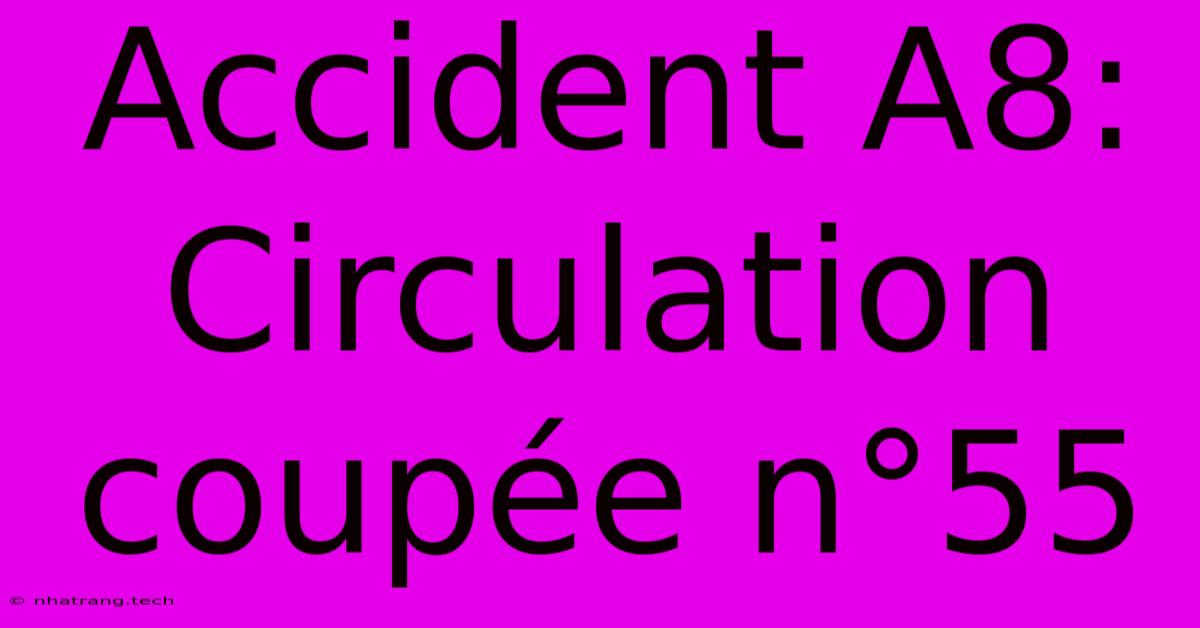 Accident A8: Circulation CoupΓ©e NΒ°55 Accident A8: Circulation CoupΓ©e NΒ°55