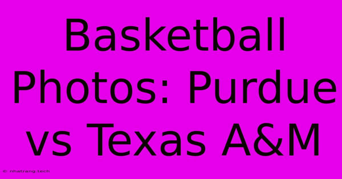 Basketball Photos: Purdue Vs Texas A&M Basketball Photos: Purdue Vs Texas A&M