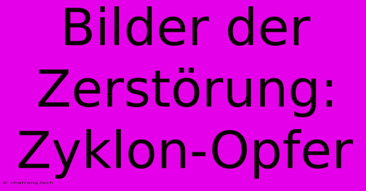 Bilder Der Zerstรถrung: Zyklon-Opfer Bilder Der Zerstรถrung: Zyklon-Opfer