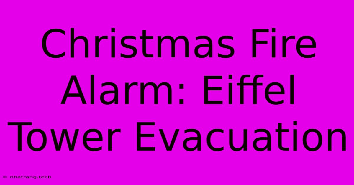 Christmas Fire Alarm: Eiffel Tower Evacuation