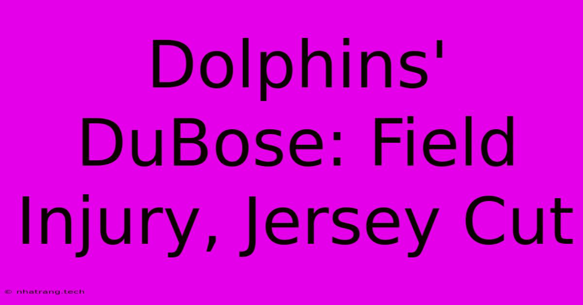 Dolphins' DuBose: Field Injury, Jersey Cut Dolphins' DuBose: Field Injury, Jersey Cut