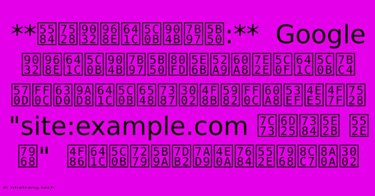 **善用進階搜尋運算子:**  Google進階搜尋運算子能幫助您縮小搜尋範圍，提高搜尋效率。例如，您可以使用 