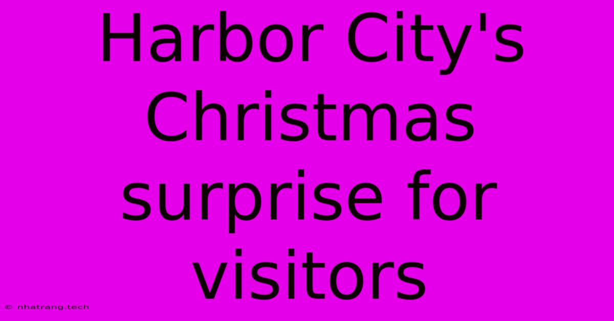 Harbor City's Christmas Surprise For Visitors