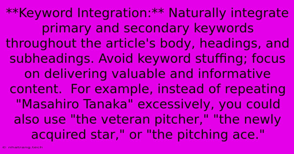 **Keyword Integration:** Naturally Integrate Primary And Secondary Keywords Throughout The Article's Body, Headings, And Subheadings. Avoid Keyword Stuffing; Focus On Delivering Valuable And Informative Content. For Example, Instead Of Repeating **Keyword Integration:** Naturally Integrate Primary And Secondary Keywords Throughout The Article's Body, Headings, And Subheadings. Avoid Keyword Stuffing; Focus On Delivering Valuable And Informative Content. For Example, Instead Of Repeating
