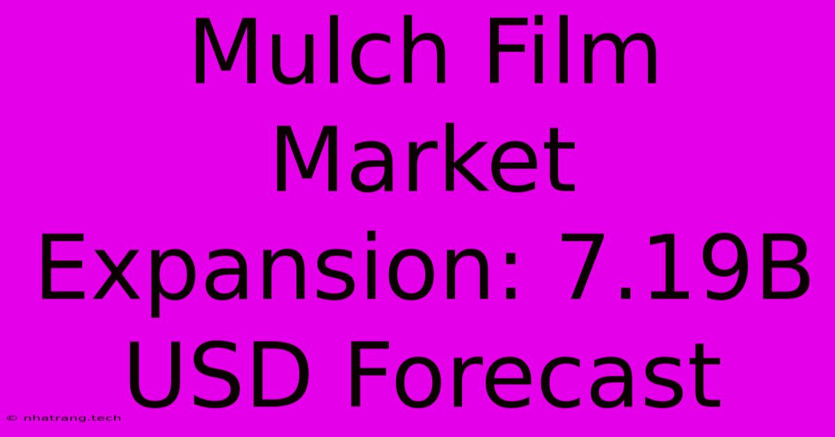 Mulch Film Market Expansion: 7.19B USD Forecast Mulch Film Market Expansion: 7.19B USD Forecast