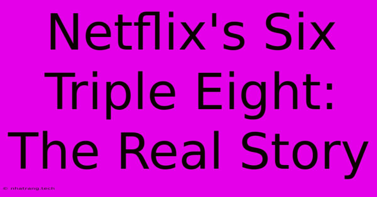 Netflix's Six Triple Eight: The Real Story Netflix's Six Triple Eight: The Real Story