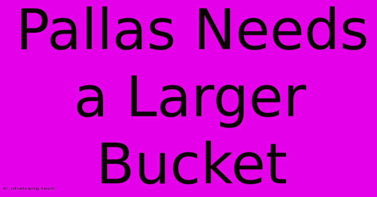 Pallas Needs A Larger Bucket Pallas Needs A Larger Bucket