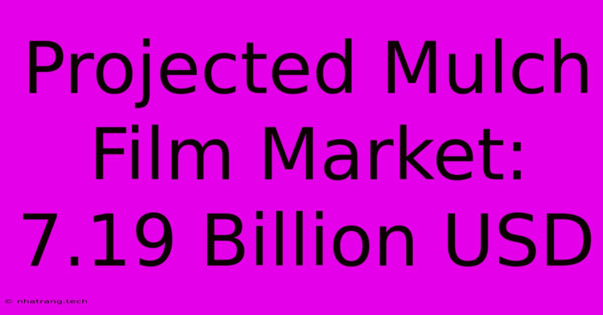 Projected Mulch Film Market: 7.19 Billion USD Projected Mulch Film Market: 7.19 Billion USD
