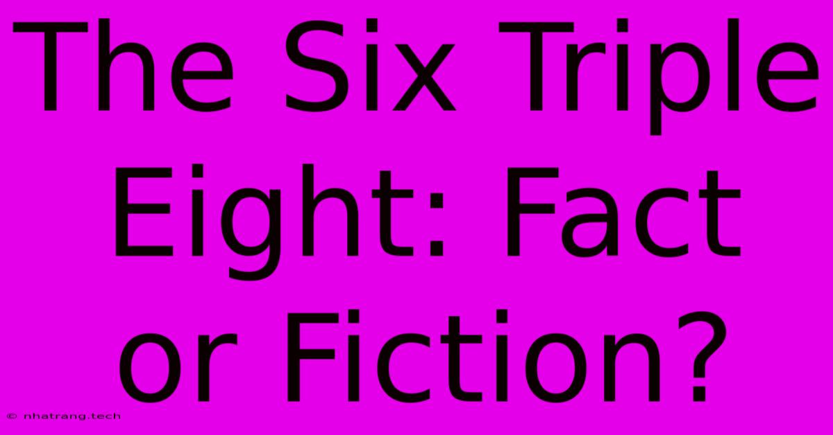 The Six Triple Eight: Fact Or Fiction? The Six Triple Eight: Fact Or Fiction?
