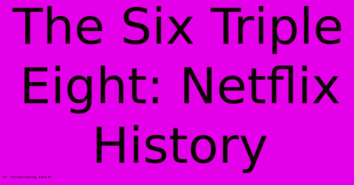 The Six Triple Eight: Netflix History The Six Triple Eight: Netflix History
