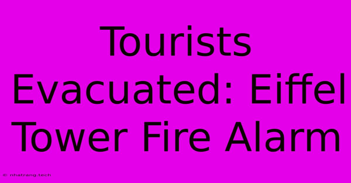 Tourists Evacuated: Eiffel Tower Fire Alarm