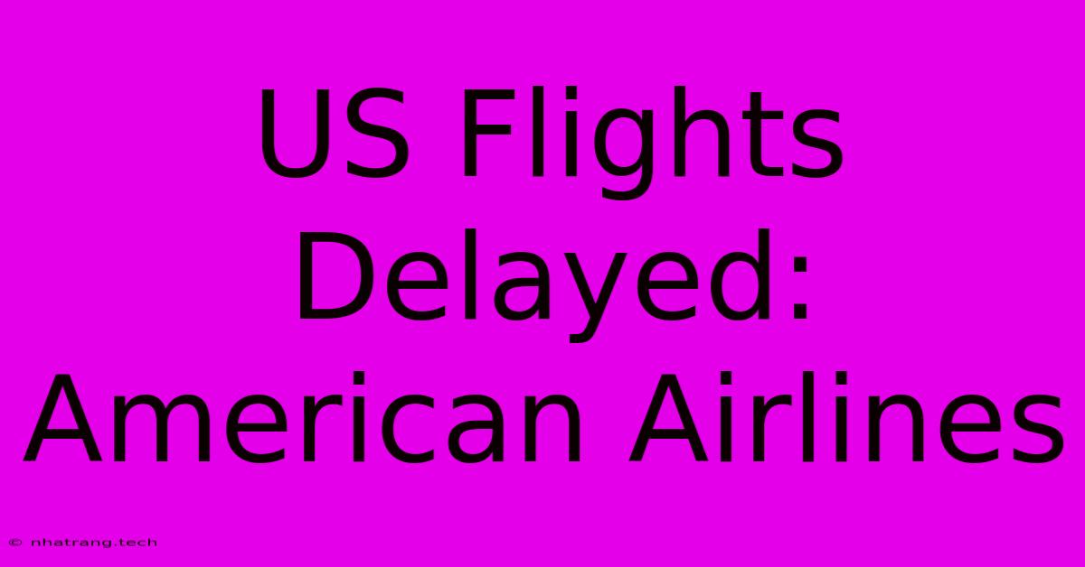 US Flights Delayed: American Airlines